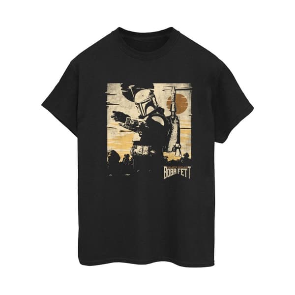 Star Wars Dam/Tjej - The Book Of Boba Fett Points Boyfriend-T-shirt i bomull