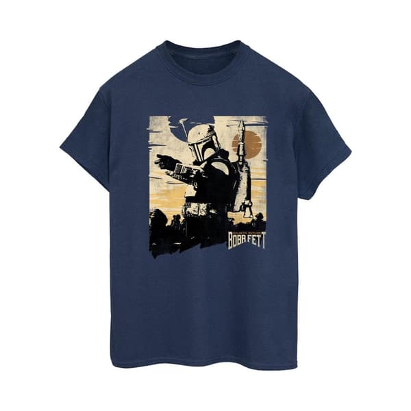 Star Wars Dam/Tjej - The Book Of Boba Fett Points Boyfriend-T-shirt i bomull