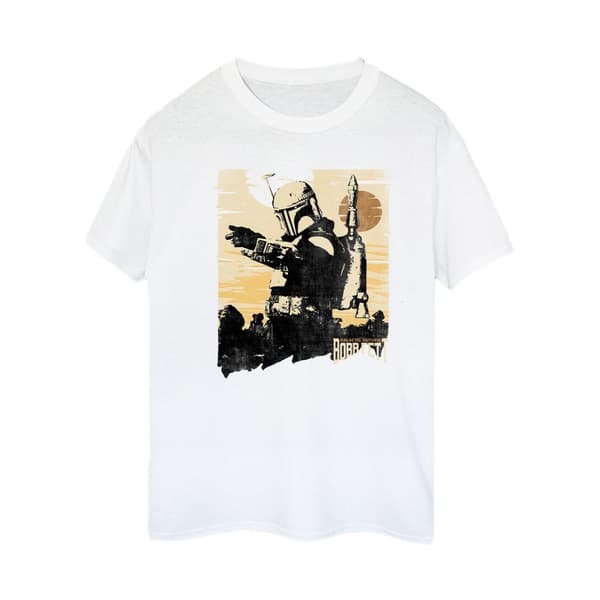 Star Wars Dam/Tjej - The Book Of Boba Fett Points Boyfriend-T-shirt i bomull