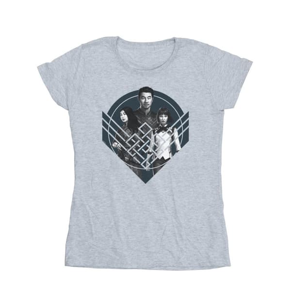 Marvel Womens/Ladies Shang-Chi And The Legend Of The Ten Rings Group Pose Crest Cotton T-Shirt