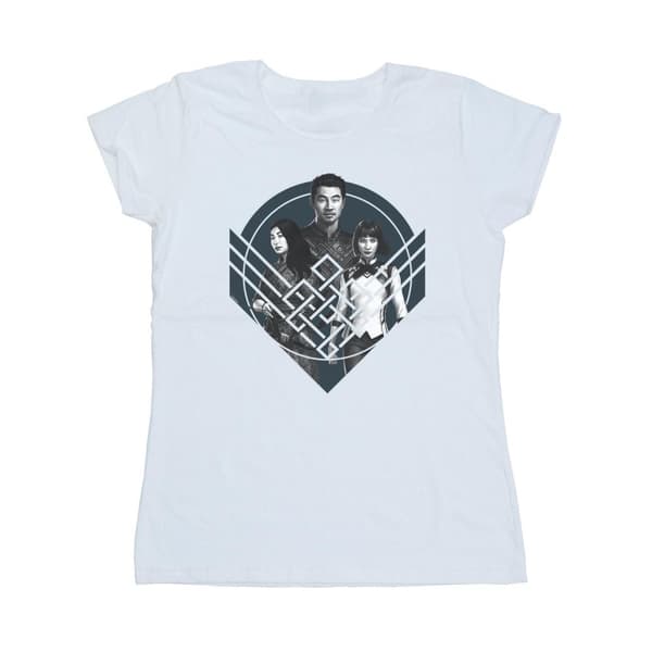 Marvel Womens/Ladies Shang-Chi And The Legend Of The Ten Rings Group Pose Crest Cotton T-Shirt