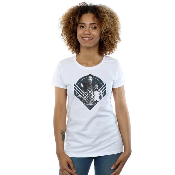Marvel Womens/Ladies Shang-Chi And The Legend Of The Ten Rings Group Pose Crest Cotton T-Shirt