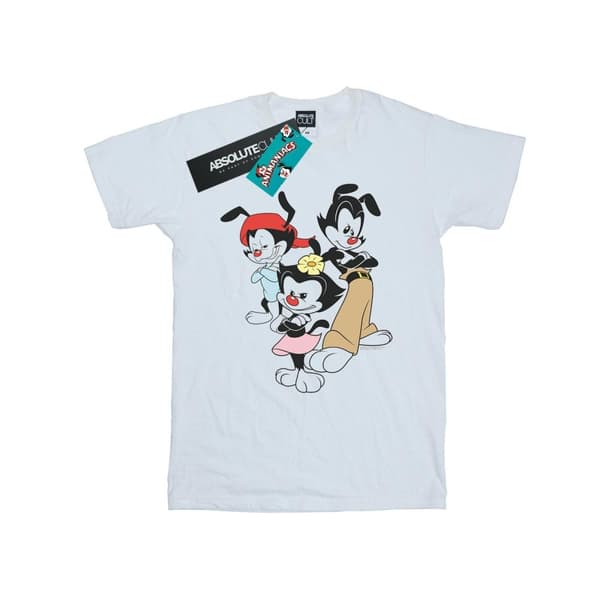 Animaniacs Dam/dam Dot Wakko And Yakko Boyfriend T-shirt i bomull