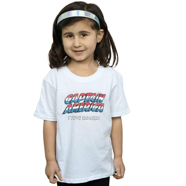 Marvel Girls Captain America AKA Steve Rogers Cotton T-Shirt