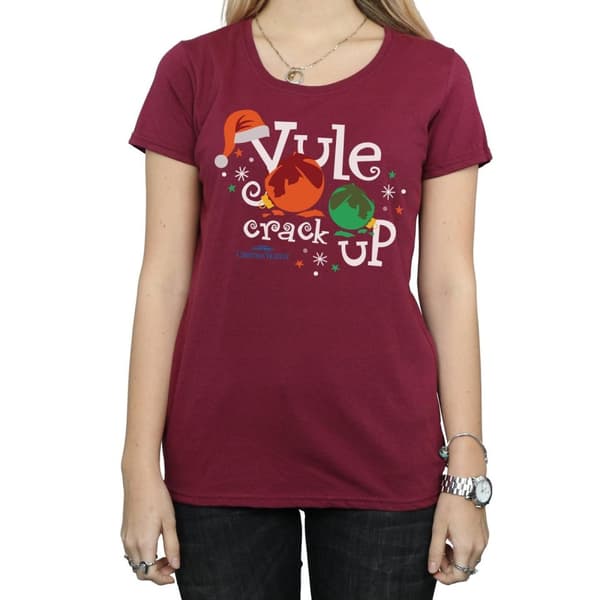 National Lampoon´s Christmas Vacation Womens/Ladies Yule Crack Up Cotton T-Shirt