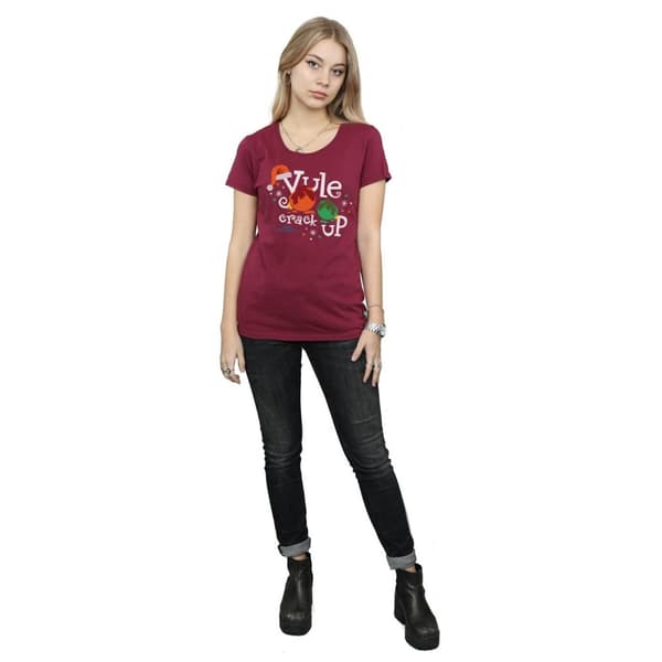 National Lampoon´s Christmas Vacation Womens/Ladies Yule Crack Up Cotton T-Shirt