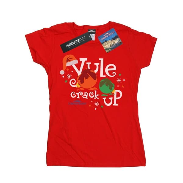 National Lampoon´s Christmas Vacation Womens/Ladies Yule Crack Up Cotton T-Shirt