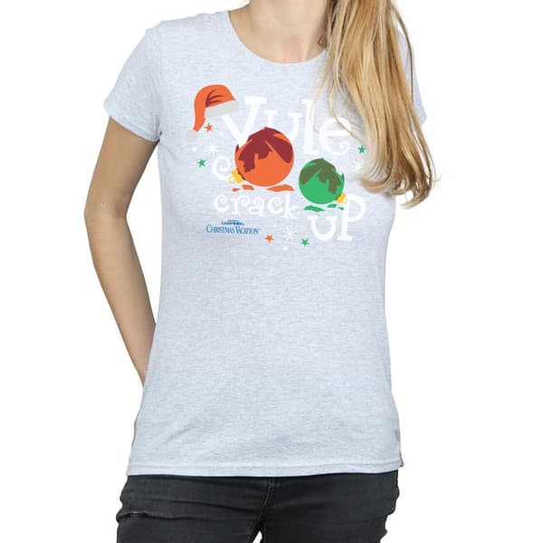 National Lampoon´s Christmas Vacation Womens/Ladies Yule Crack Up Cotton T-Shirt