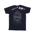 Miniatyrbild 1 av 3: Star Wars Millennium Falcon - T-shirt i bomull med julgransleverans för flickor