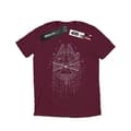 Miniatyrbild 1 av 3: Star Wars Millennium Falcon - T-shirt i bomull med julgransleverans för flickor