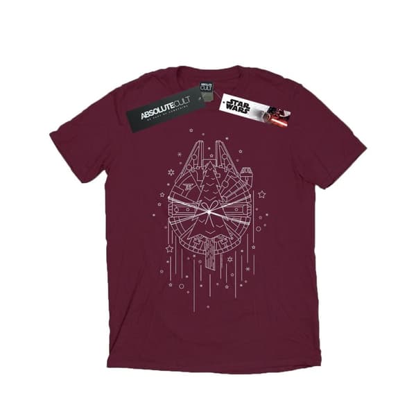Star Wars Millennium Falcon - T-shirt i bomull med julgransleverans för flickor