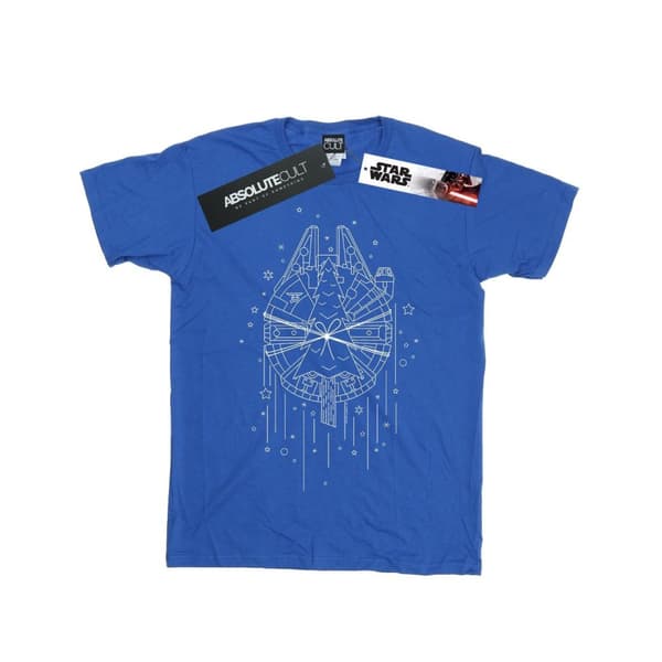 Star Wars Millennium Falcon - T-shirt i bomull med julgransleverans för flickor