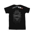 Miniatyrbild 1 av 3: Star Wars Millennium Falcon - T-shirt i bomull med julgransleverans för flickor
