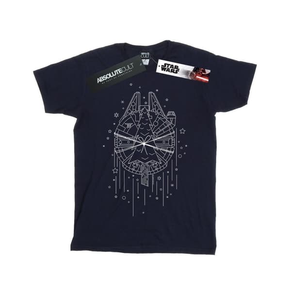 Star Wars Millennium Falcon - T-shirt i bomull med julgransleverans för flickor