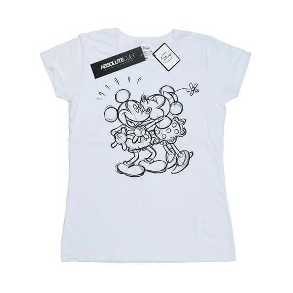 Disney Dam/Tjej Musse och Mimmi Pigg Kiss Sketch T-shirt i bomull