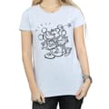Miniatyrbillede 4 af 5: Disney Womens/Ladies Mickey And Minnie Mouse Kiss Sketch Cotton T-Shirt