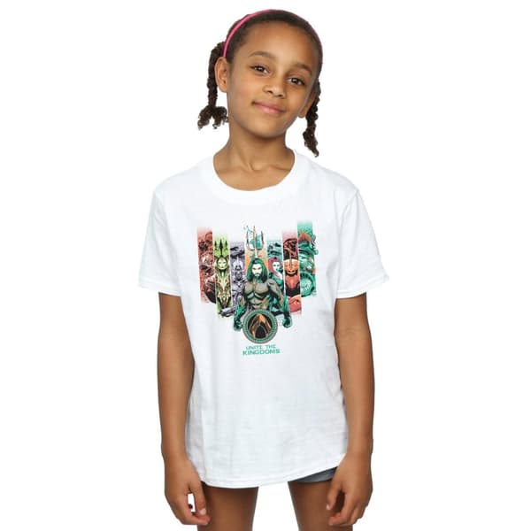 DC Comics Girls Aquaman Unite The Kingdoms Cotton T-Shirt