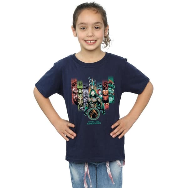 DC Comics Girls Aquaman Unite The Kingdoms Cotton T-Shirt