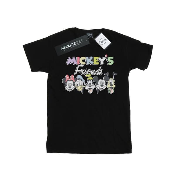 Disney Girls Mickey Mouse Friends Faded Nostalgia Cotton T-Shirt