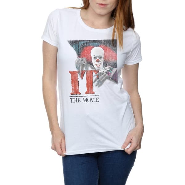 It (1990) Womens/Ladies Distressed Poster Cotton T-Shirt