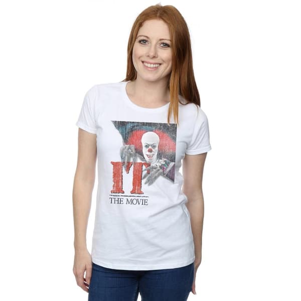 It (1990) Womens/Ladies Distressed Poster Cotton T-Shirt