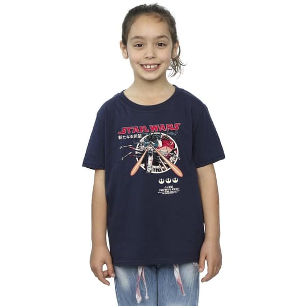 Star Wars Girls Classic Luke Manga Cotton T-Shirt