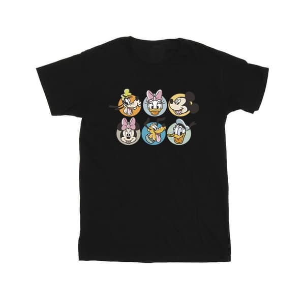 Disney Mens Mickey Mouse And Friends Faces T-Shirt