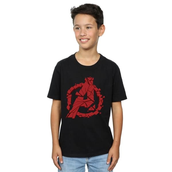 Marvel Boys Avengers Endgame Shattered Logo T-Shirt