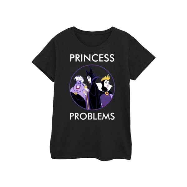 Disney Womens/Ladies Villains Princess Headaches Cotton T-Shirt Black M