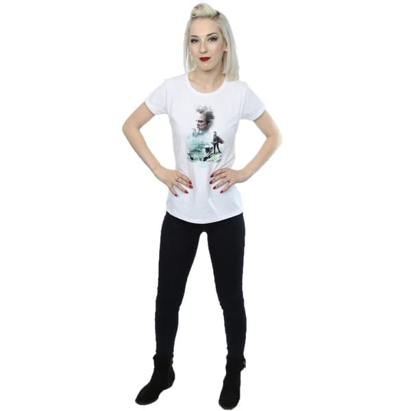 Star Wars Womens/Ladies The Last Jedi Luke And Rey Cotton T-Shirt