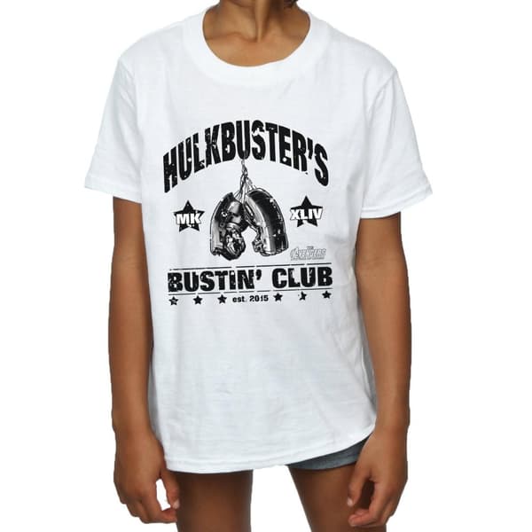 Marvel T-shirt i bomull från Iron Man Hulkbuster´s Bustin´ Club för flickor