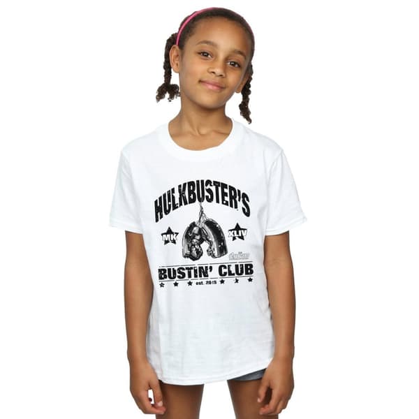 Marvel T-shirt i bomull från Iron Man Hulkbuster´s Bustin´ Club för flickor
