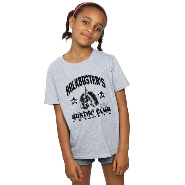 Marvel T-shirt i bomull från Iron Man Hulkbuster´s Bustin´ Club för flickor