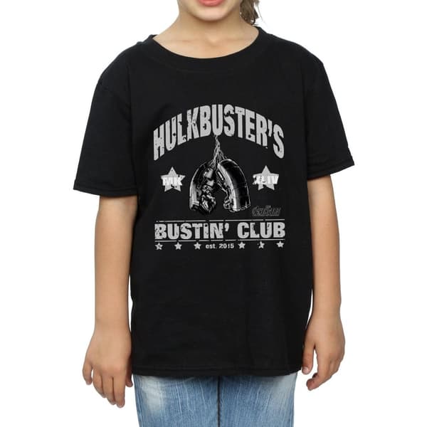 Marvel T-shirt i bomull från Iron Man Hulkbuster´s Bustin´ Club för flickor