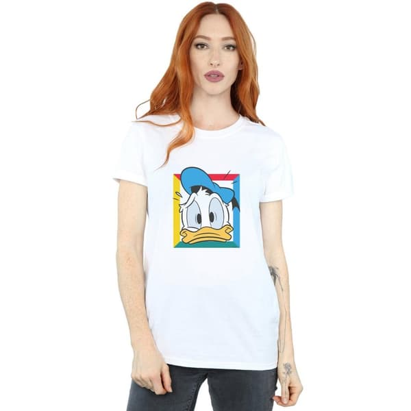 Disney Dam/Tjej Donald Duck Panicked Boyfriend T-shirt i bomull