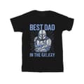 Miniatyrbillede 1 af 3: Star Wars Mens Mandalorian Best Dad Galaxy T-Shirt