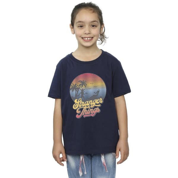 Netflix Girls Stranger Things LA Gradient Cotton T-Shirt