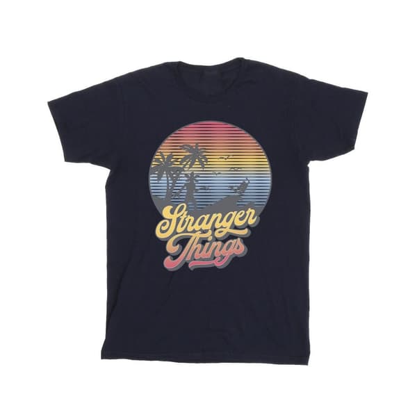 Netflix Girls Stranger Things LA Gradient Cotton T-Shirt