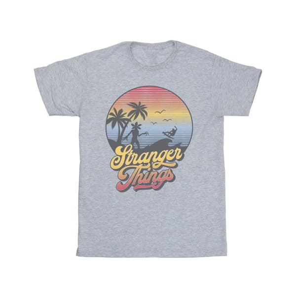 Netflix Girls Stranger Things LA Gradient Cotton T-Shirt