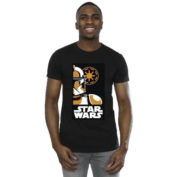 Star Wars Mens Stormtrooper Art Poster T-Shirt