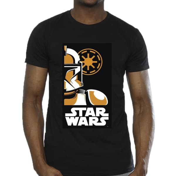 Star Wars Mens Stormtrooper Art Poster T-Shirt