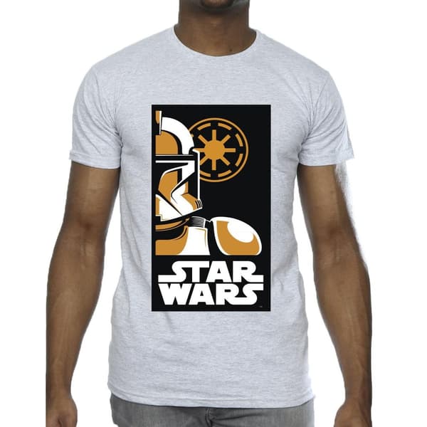 Star Wars Mens Stormtrooper Art Poster T-Shirt