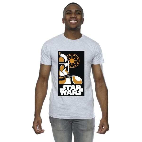 Star Wars Mens Stormtrooper Art Poster T-Shirt