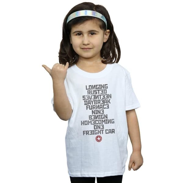 Marvel T-shirt i bomull för flickor - Winter Soldier Trigger Words