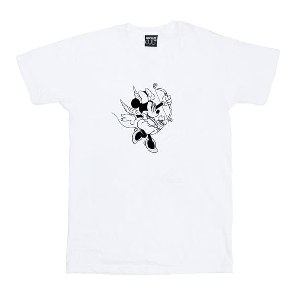 Disney Dam/Lady Minnie Mouse Love Cherub Boyfriend T-shirt i bomull