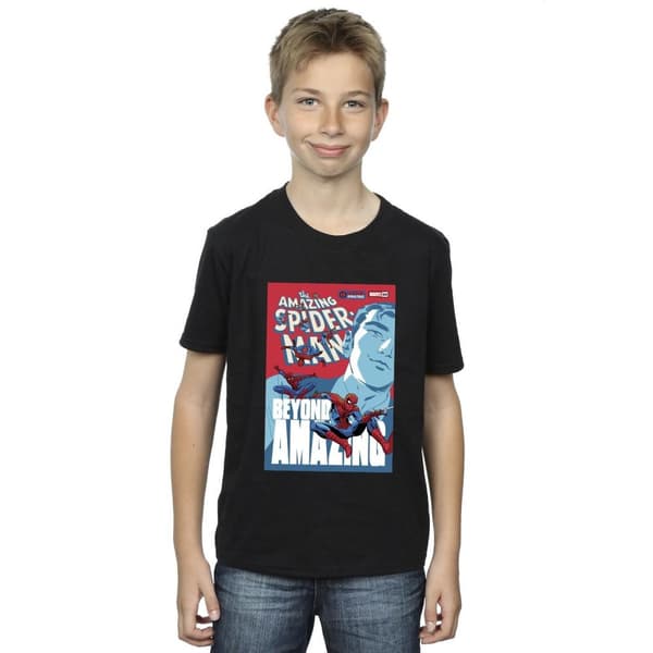 Marvel Spider-Man Beyond Amazing Cover - T-shirt för pojkar