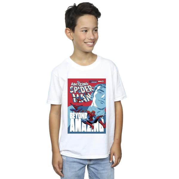 Marvel Spider-Man Beyond Amazing Cover - T-shirt för pojkar