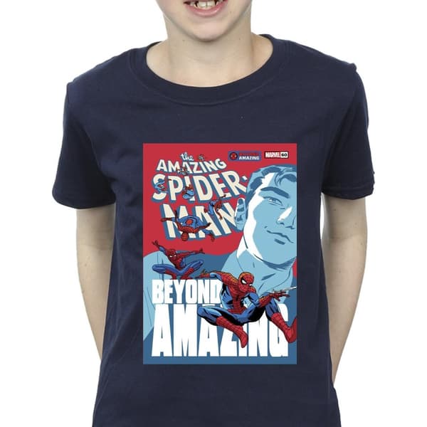 Marvel Spider-Man Beyond Amazing Cover - T-shirt för pojkar