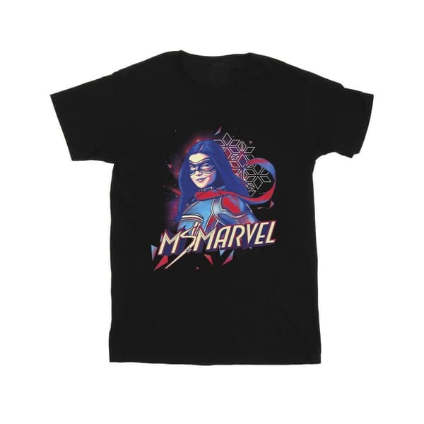 Marvel Mens Ms Marvel Face Fade T-Shirt