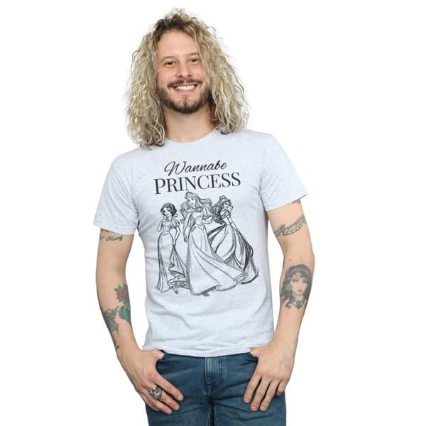 Disney Princess Mens Wannabe Princess T-Shirt
